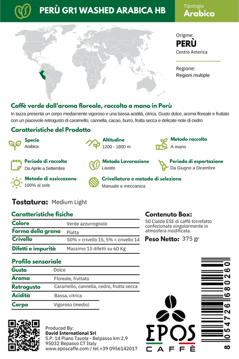 Box degustazione 50 Cialde ESE - 5 Monorigini Arabica