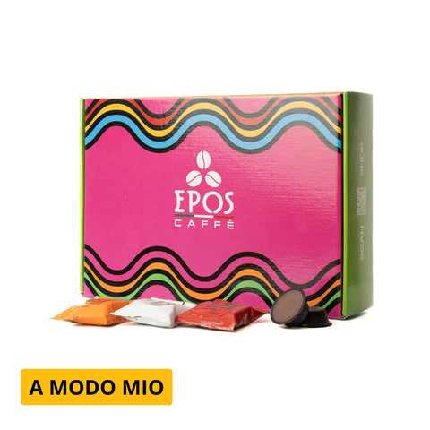 Epos Caffè - Box degustazione 50 capsule 'A modo mio' (Apollo, Efesto, Ares,Hermes, Zeus)