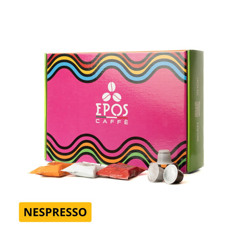 Epos Caffè - Box degustazione 50 capsule 'Nespresso' (Apollo, Efesto, Ares,Hermes, Zeus)