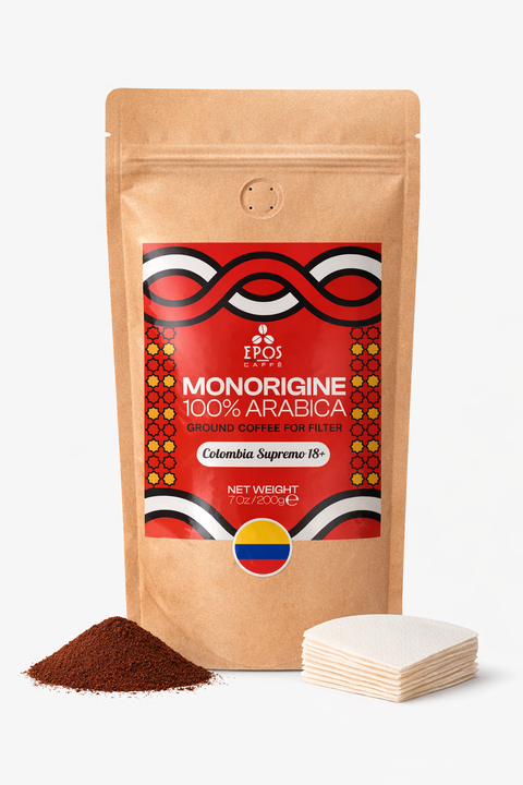 Caffè Macinato Per Filtro Monorigine Arabica Columbia Supremo 18+